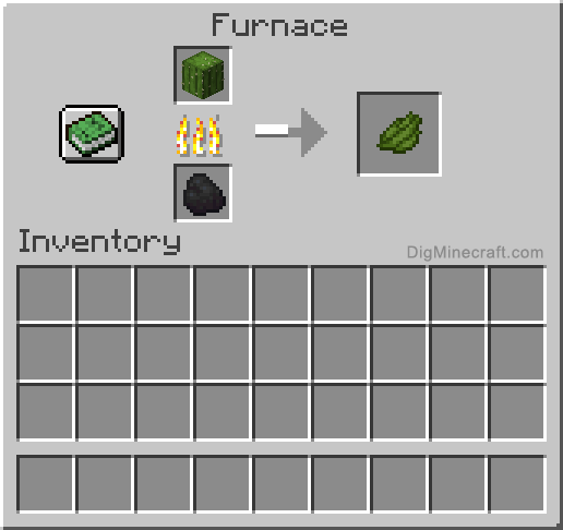 Crafting recipe for green dye