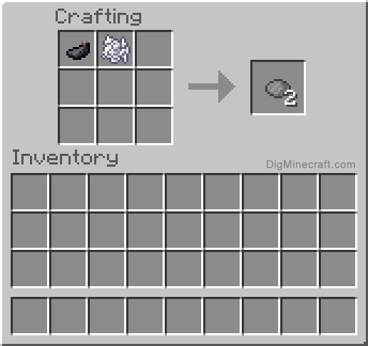 Crafting recipe for gray dye
