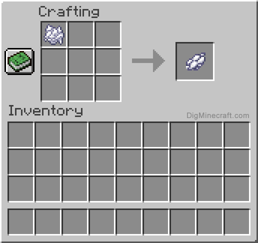 Crafting recipe for white dye
