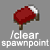 use clearspawnpoint command