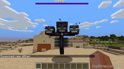 Wither Boss summoning animation for Minecraft 1.16.2