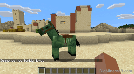 How To Summon A Zombie Horse In Minecraft