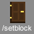 use setblock command to add a door