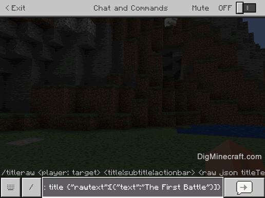 How To Use The Titleraw Command In Minecraft