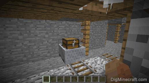 chest in abandoned mineshaft