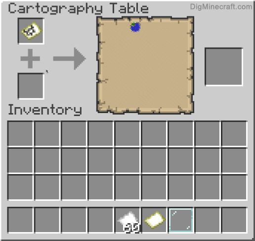use cartography table to copy a map