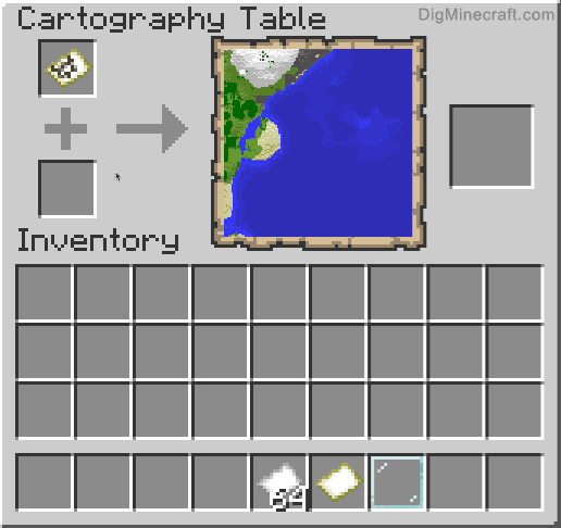 use cartography table to increase map size