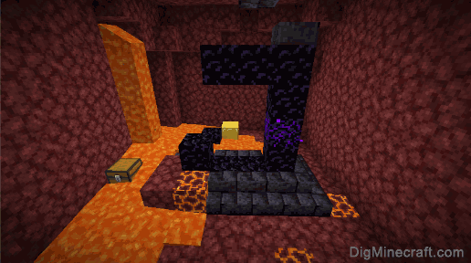 ruined portal in nether