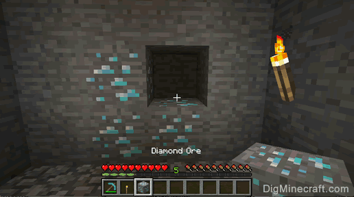 diamond ore gathered