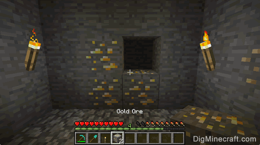 gold ore gathered
