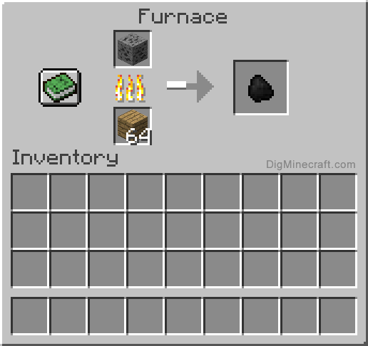 Furnace recipe for coal