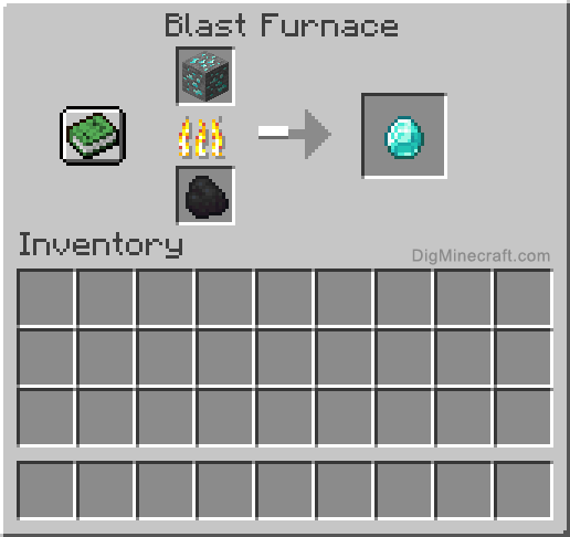 Furnace recipe for diamond