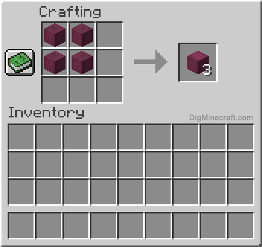 Crafting recipe for stripped crimson hyphae