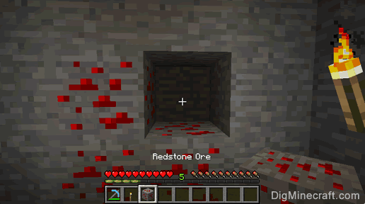 redstone ore gathered