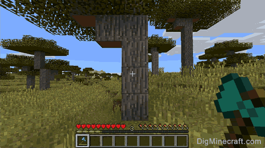 How to make a Stripped Acacia Log in Minecraft