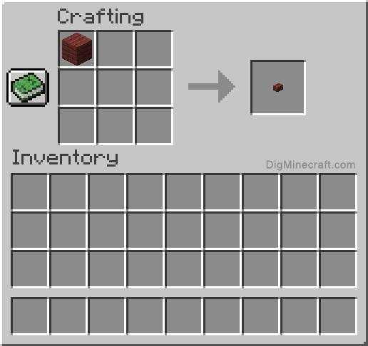 Crafting recipe for mangrove button
