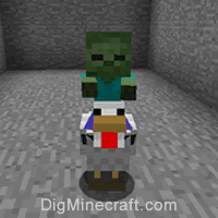 How to Summon a Baby Zombie Riding a Chicken in Minecraft