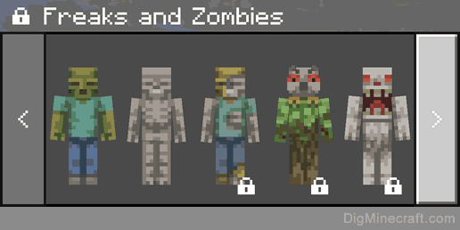freaks and zombies skin pack