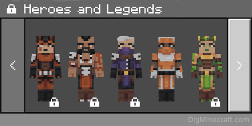 heroes and legends skin pack