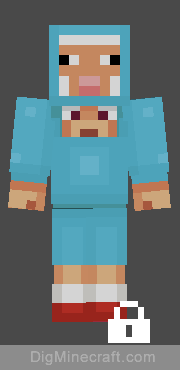 blue sheep in minecon earth 2017 skin pack