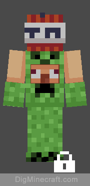creeper cosplay in minecon earth 2017 skin pack