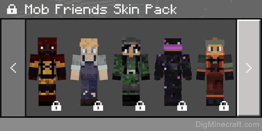 Mob Friends Skin Pack in Minecraft