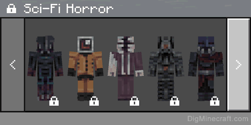 Horror characters skinpack Minecraft Texture Pack