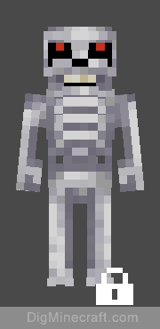 cruel metallic skeleton in spooky skeleton skin pack