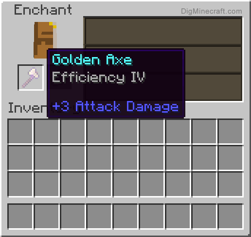 Completed enchanted golden axe