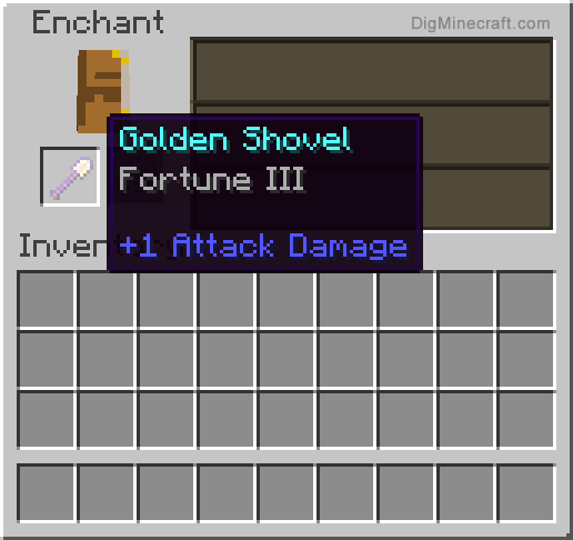 Completed enchanted golden shovel