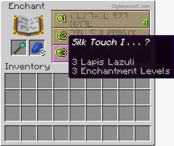 How To Make An Enchanted Diamond Shovel In Minecraft
