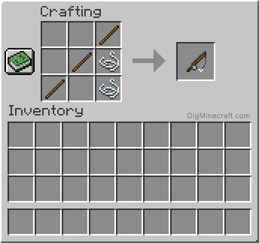 How to Craft a Fishing Rod in Minecraft?