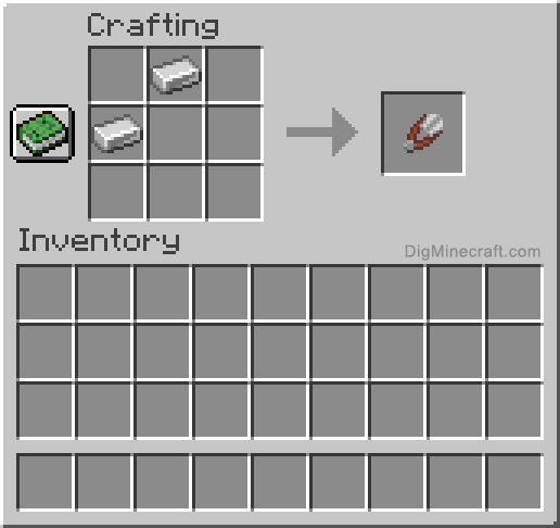 Crafting recipe for shears