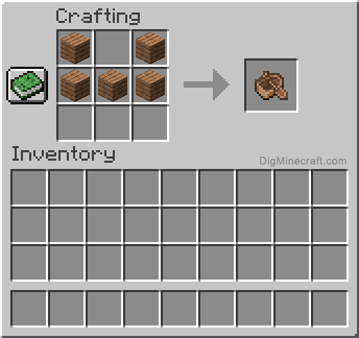 Crafting recipe for jungle boat