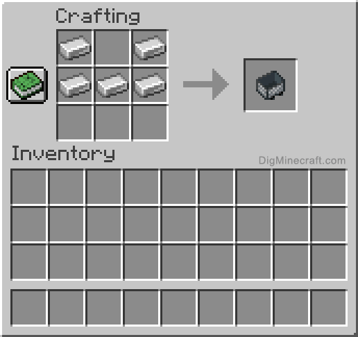 Crafting recipe for minecart