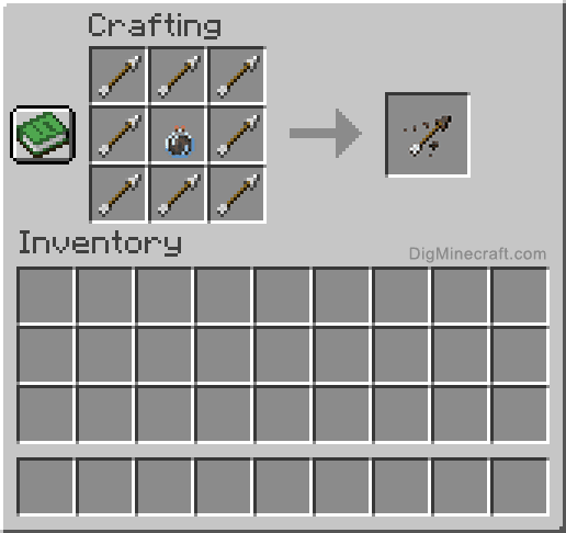 Crafting recipe for arrow of decay